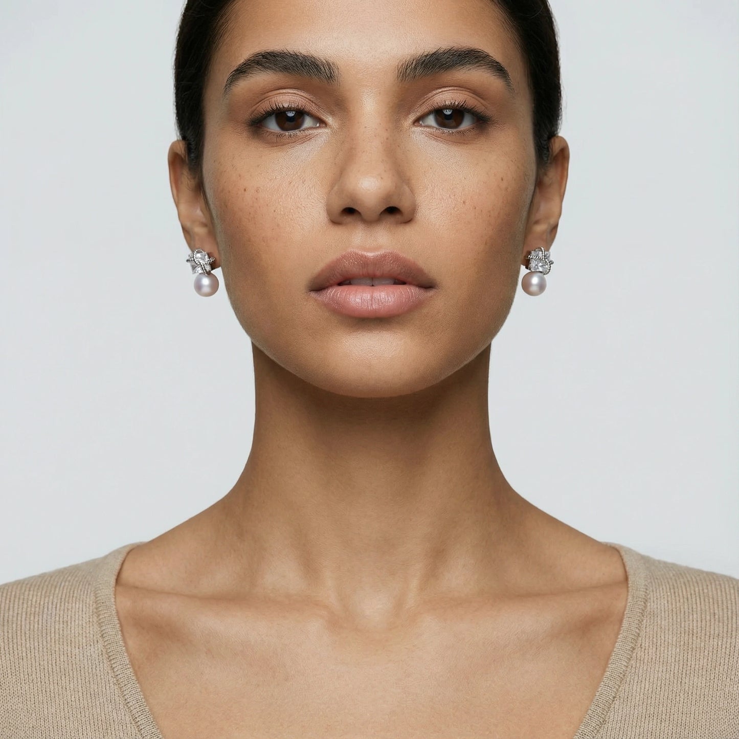 Stardust Pearl Drop Earrings